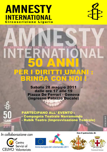 50° anniversario di Amnesty International