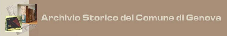 Archivio Storico del Comune di Genova Archivio Storico del Comune di Genova
