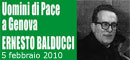 Uomini di Pace a Genova. Ernesto Balducci