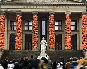 Ai Weiwei Creates Art Installation From Refugee Life Vests