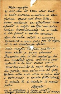 Lettera scritta da un soldato