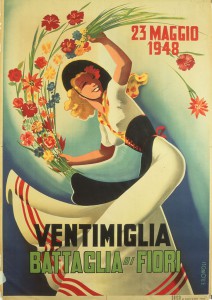 Filippo Romoli, Ventimiglia. Battaglia di fiori, 1948