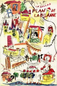 disegno dal suo libro 'Histoire de la ville de Lausanne'