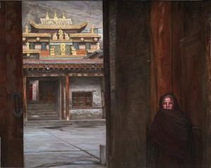 52.2015 《寺庙高严》油画 135cm×165cm - Han Yuchen