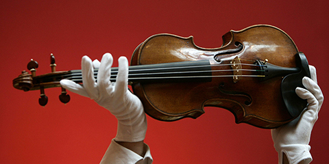 APTOPIX BRITAIN Stradivari VIOLIN